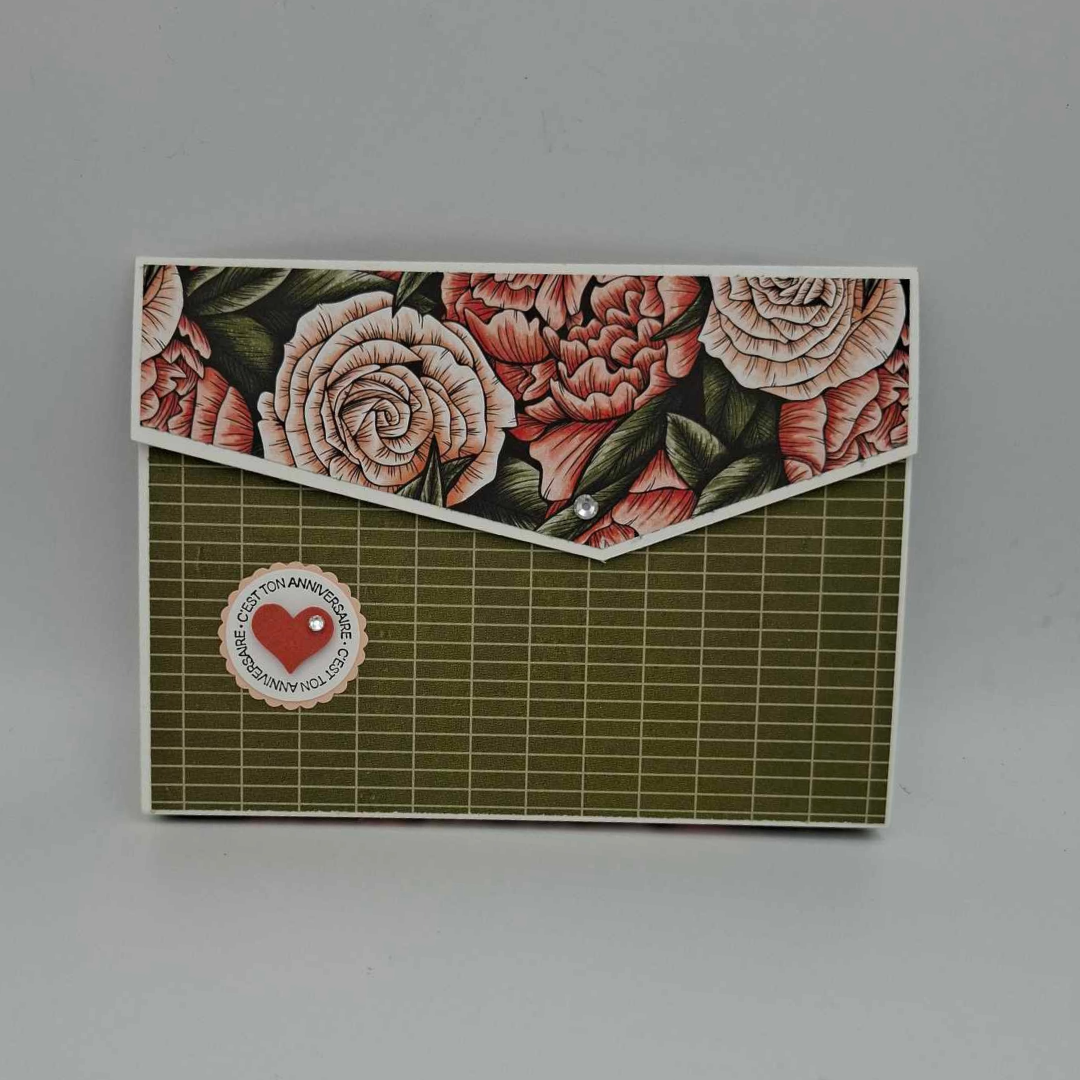 Carte anniversaire avec bougies