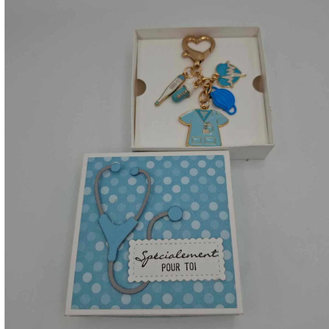 Coffret cadeau Soignant : Porte clé