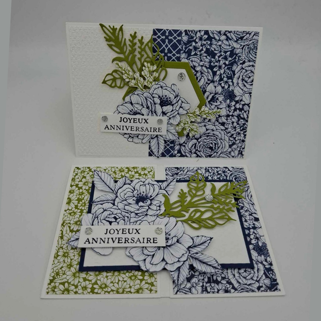 Cartes "Joyeux Anniversaire " au choix - Collection Victorienne