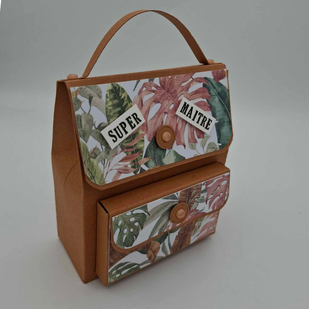 Sac "SUPER MAITRE" Orange - Cadeau fin d'année