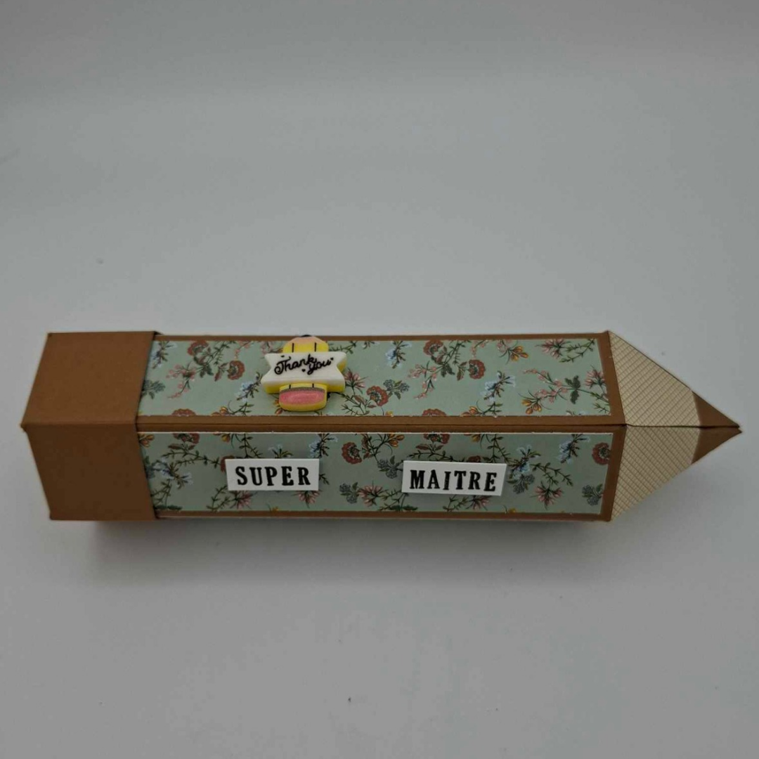 Crayon Géant pour "SUPER MAITRE" doux vert - Cadeau fin d'année