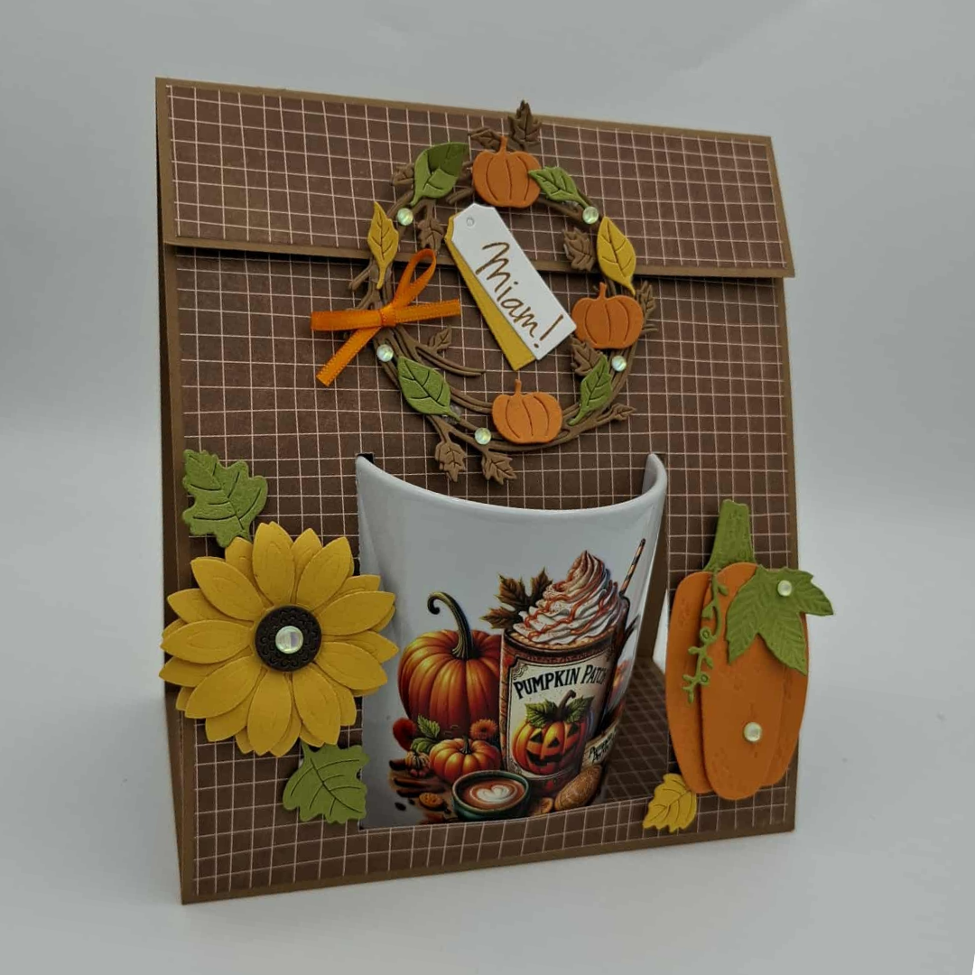 Coffret tasse Automnale - Fleurs et Citrouille