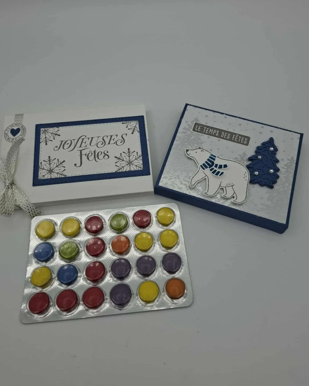 Petit Calendriers de l'Avent Original 24 surprises  - Bleu