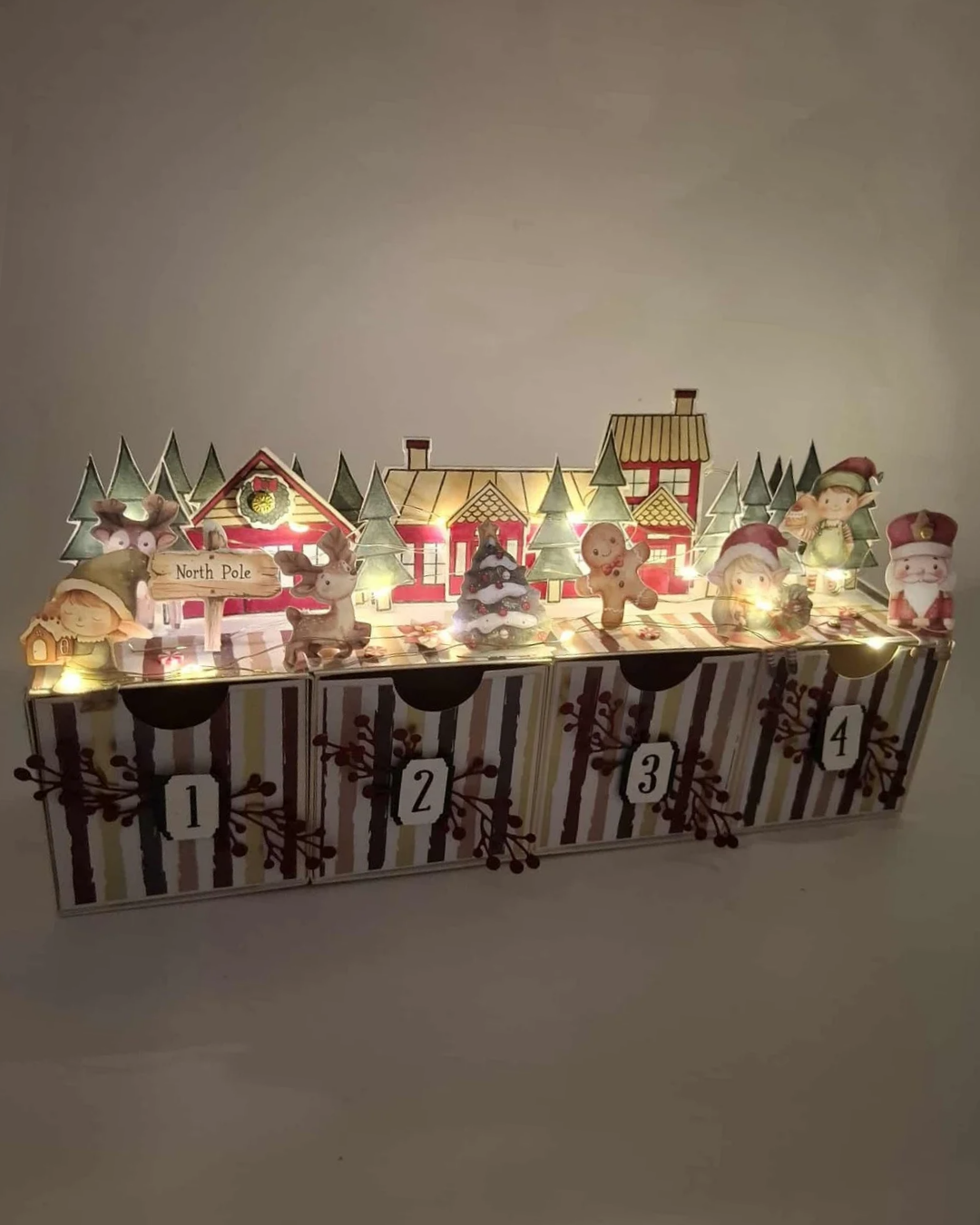 Calendriers de l'Avent Lumineux : Village de Noël