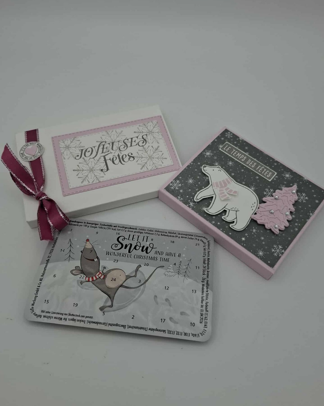 Petit Calendriers de l'Avent Original 24 surprises - Rose