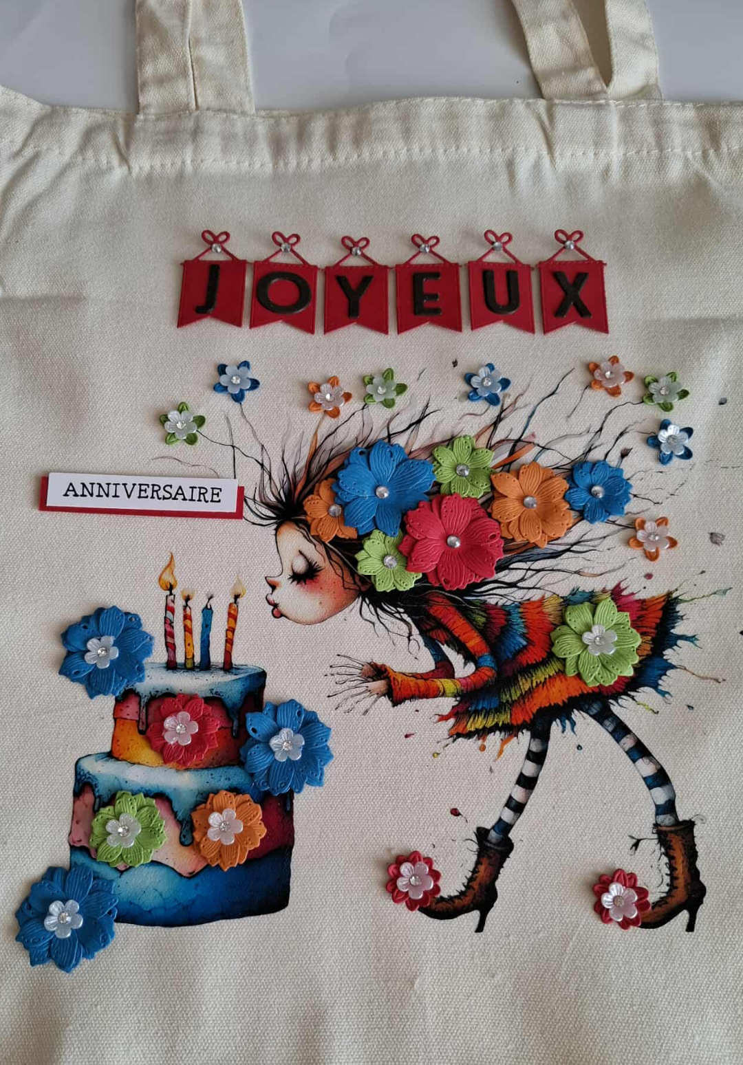 Tote bag Gâteau d'Anniversaires - Grande taille