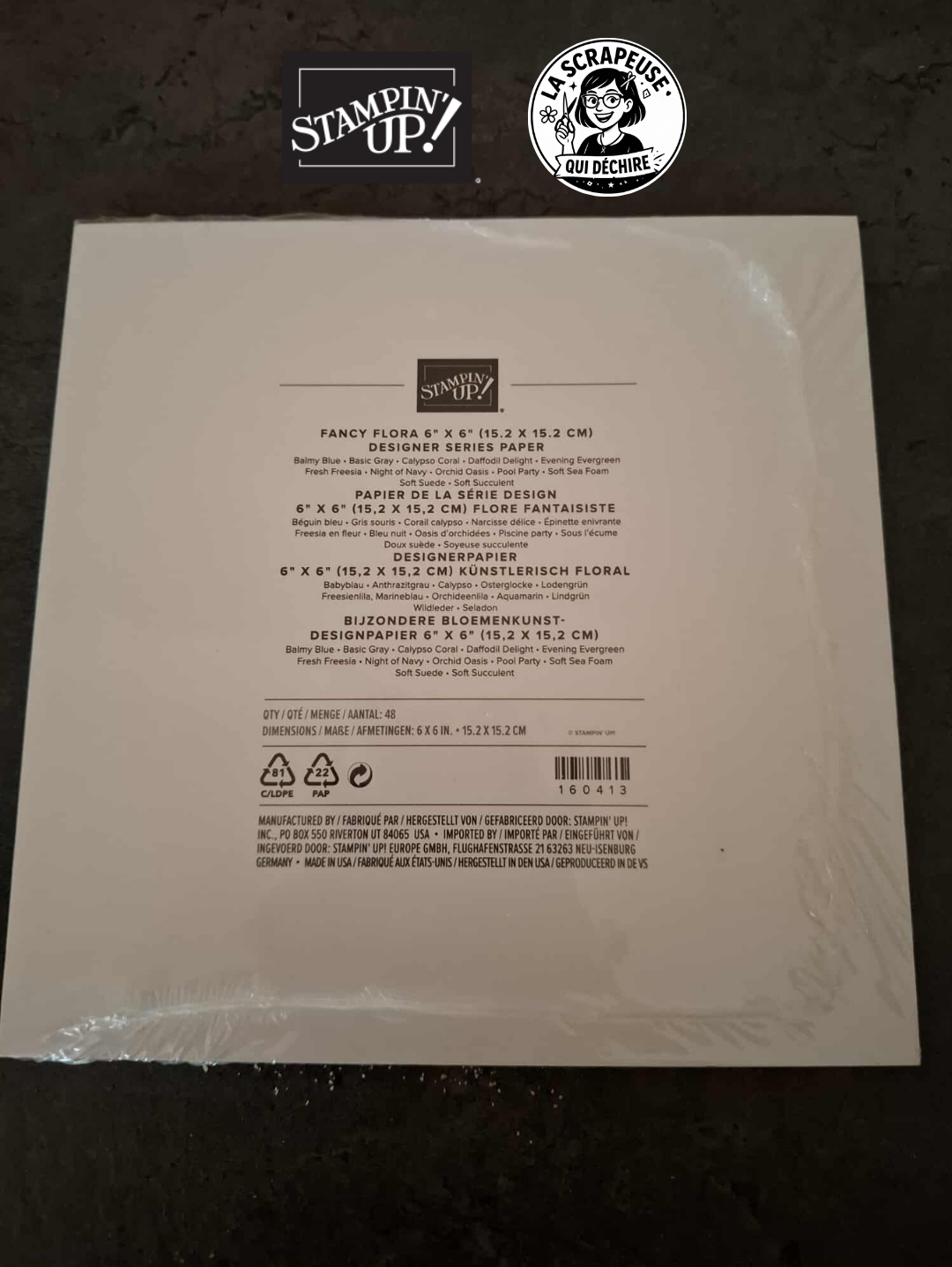 Lot Complet de Papier à motif Flore Fantaisiste - Stampin’Up Neuf