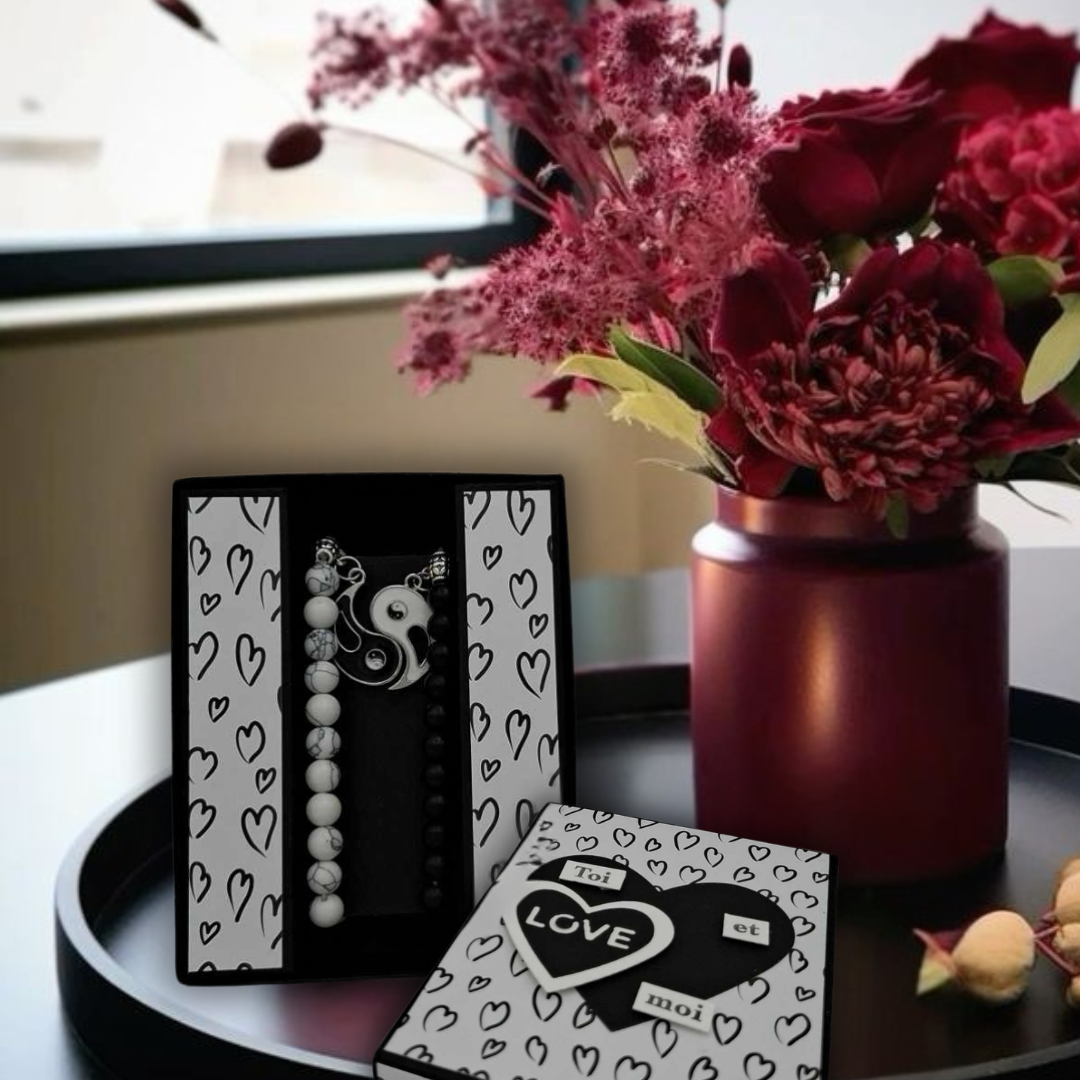 Coffret bracelets Ying Yang - Couple