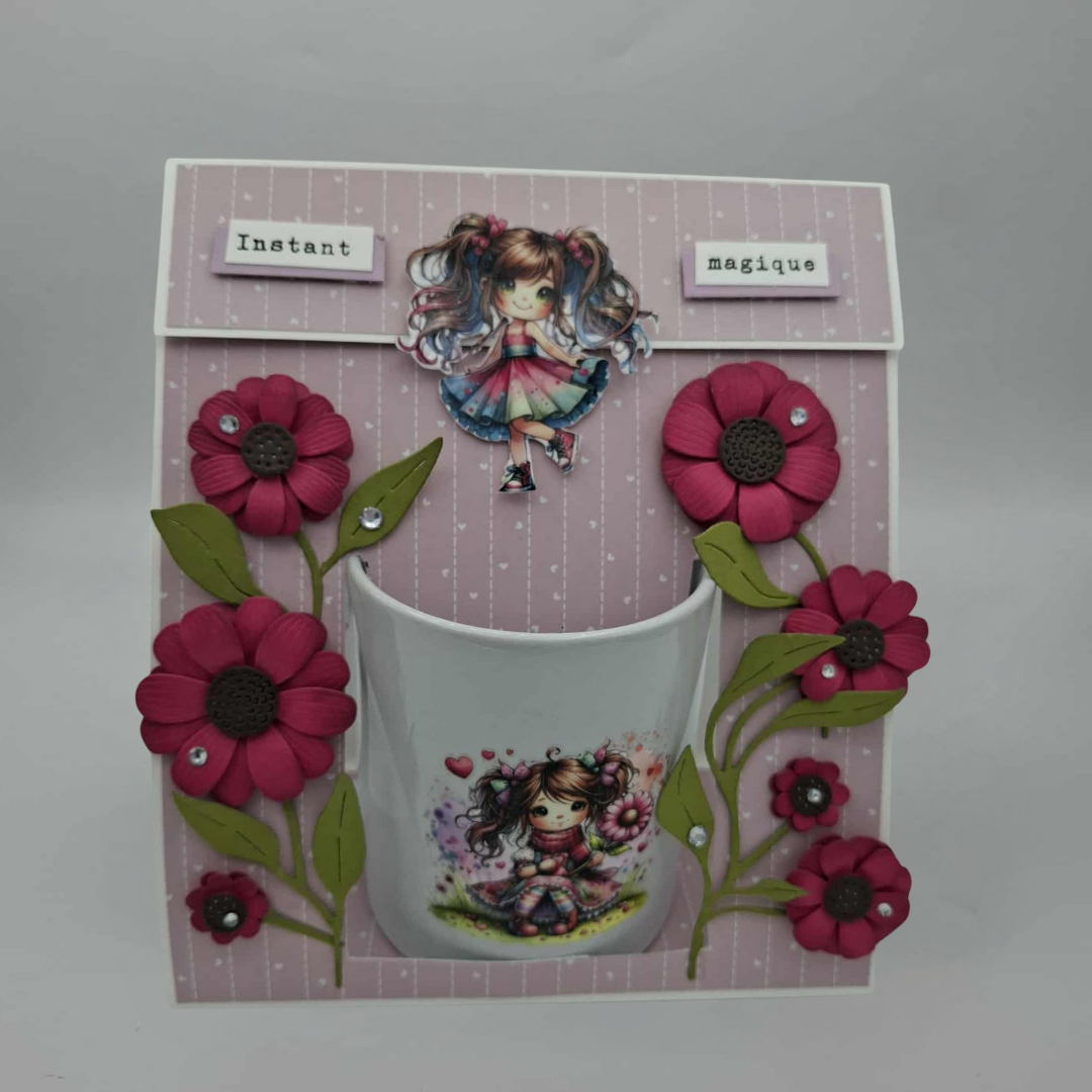 Tasse Florale - Le Bouquet Fushia