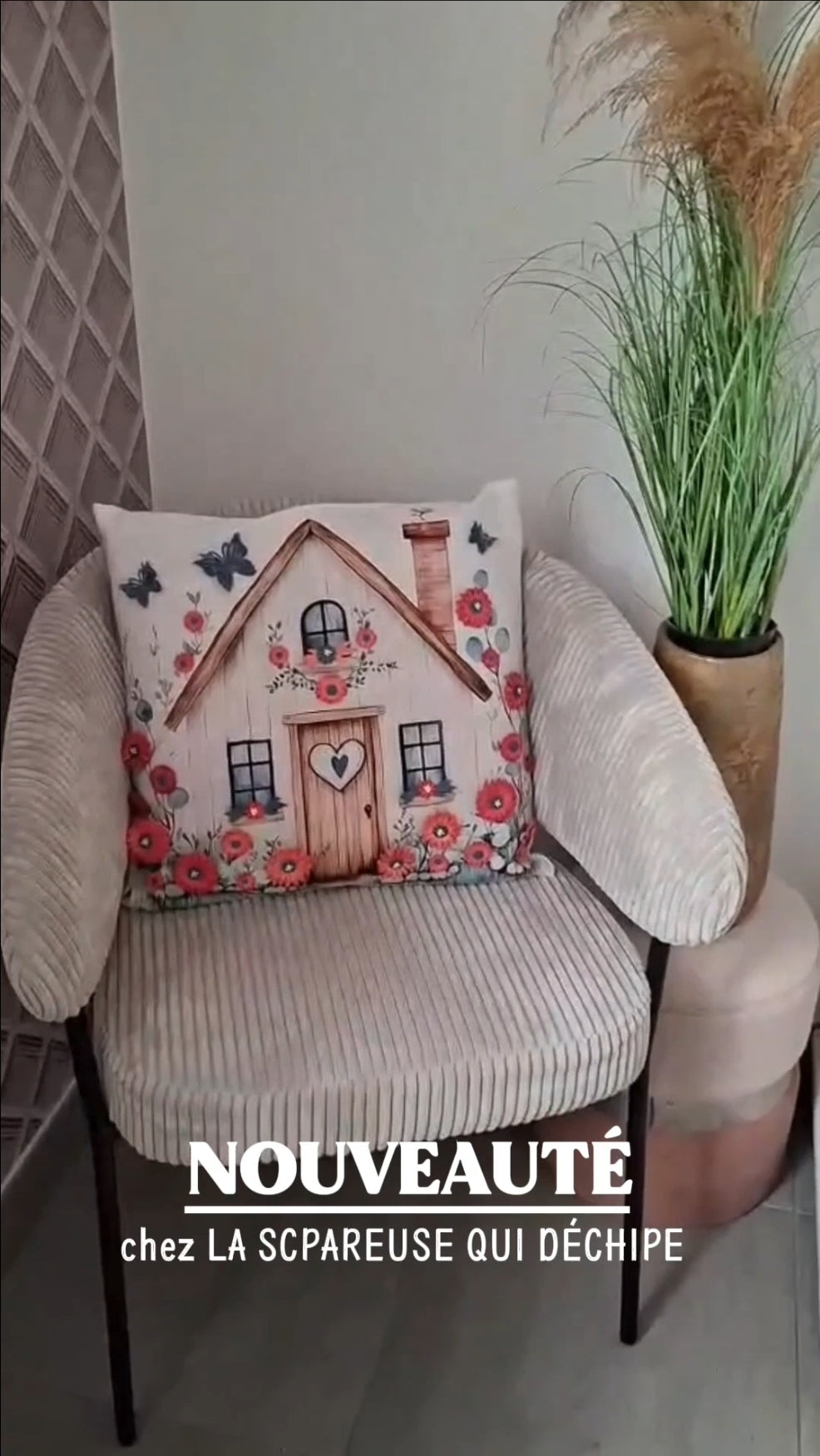 Housse de coussin décorative