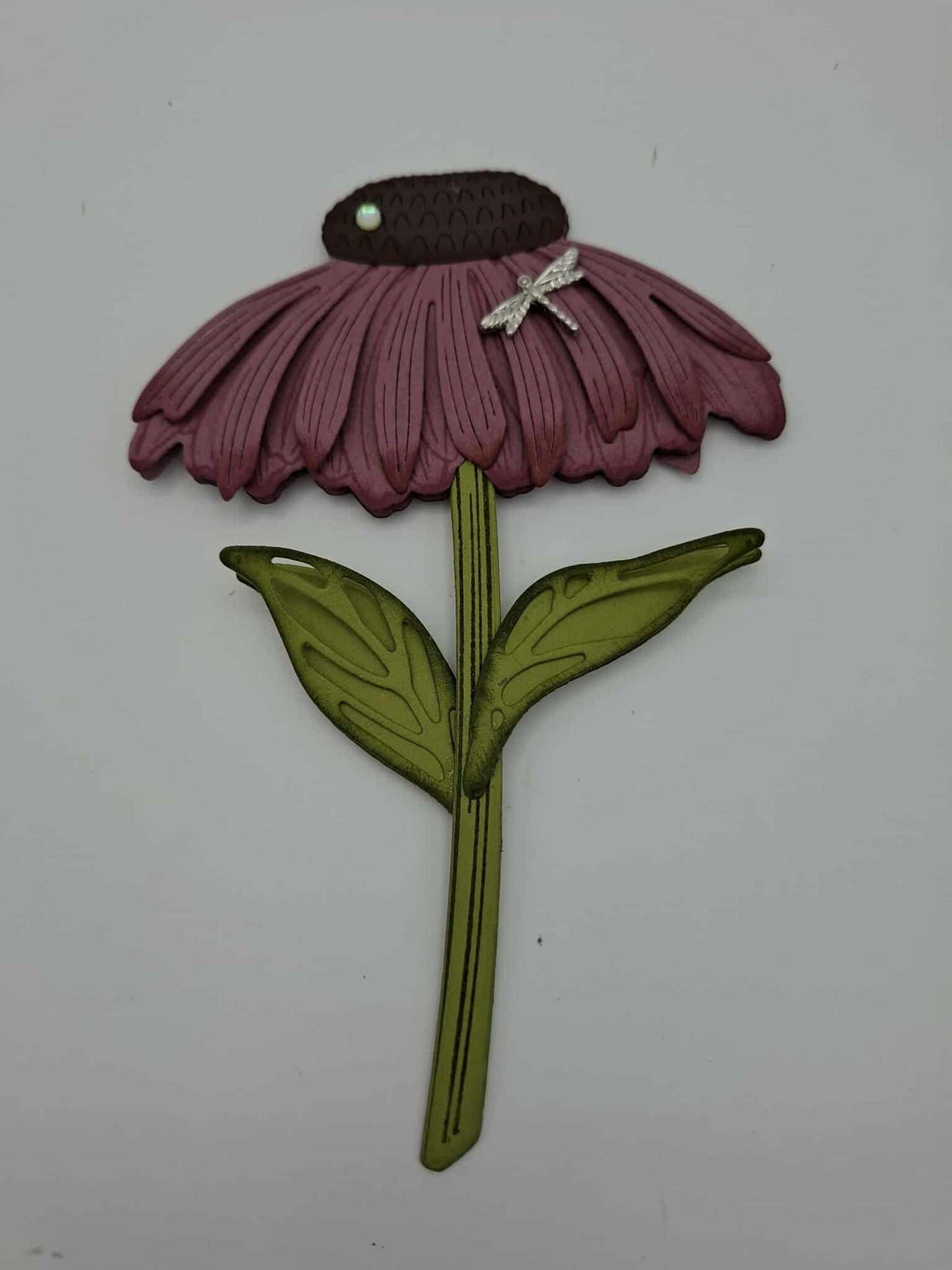 Marque page florale aimanté