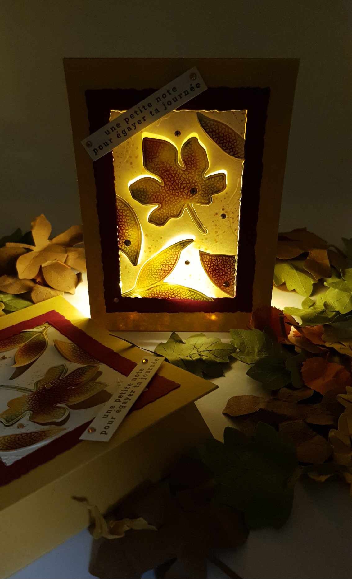 Carte lumineuse,pensée affectueuse : Égayer ta journée