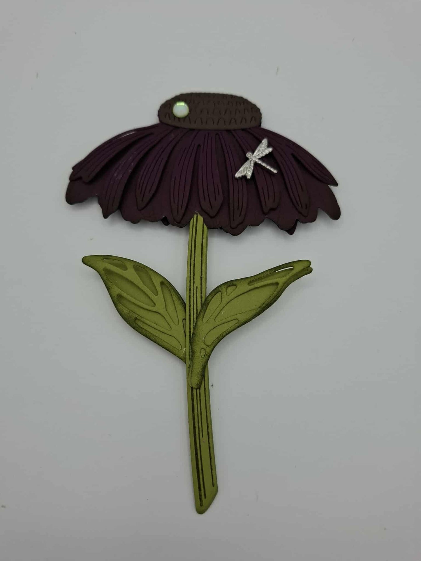 Marque page florale aimanté