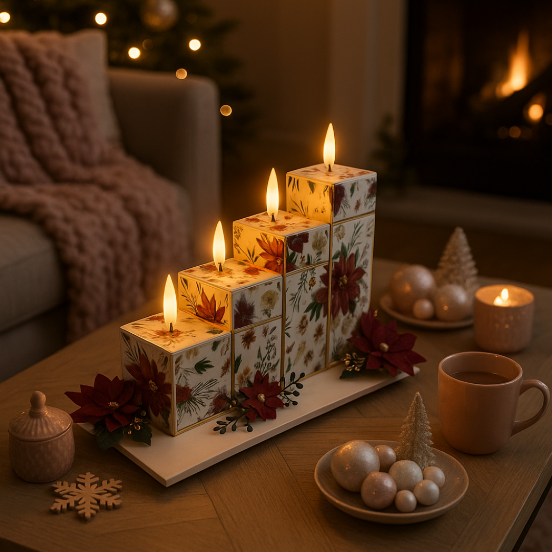 Élégante Couronne des 4 dimanches de l'Avent