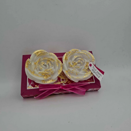 Duo Fleurs lumineuses - Saint Valentin