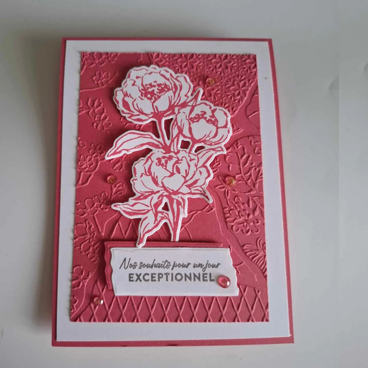 Carte "Nos souhaits pour un jour exceptionnel "