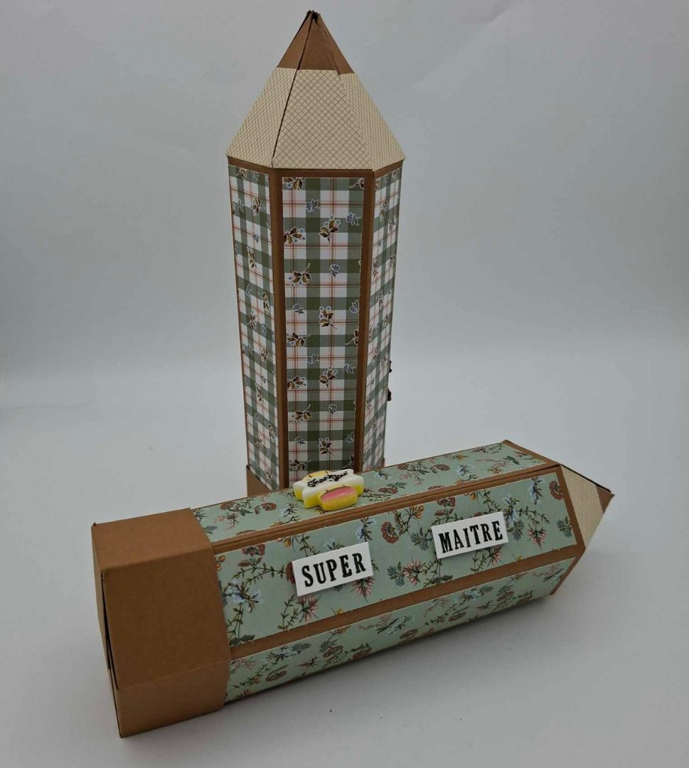 Crayon Géant pour "SUPER MAITRE" doux vert - Cadeau fin d'année