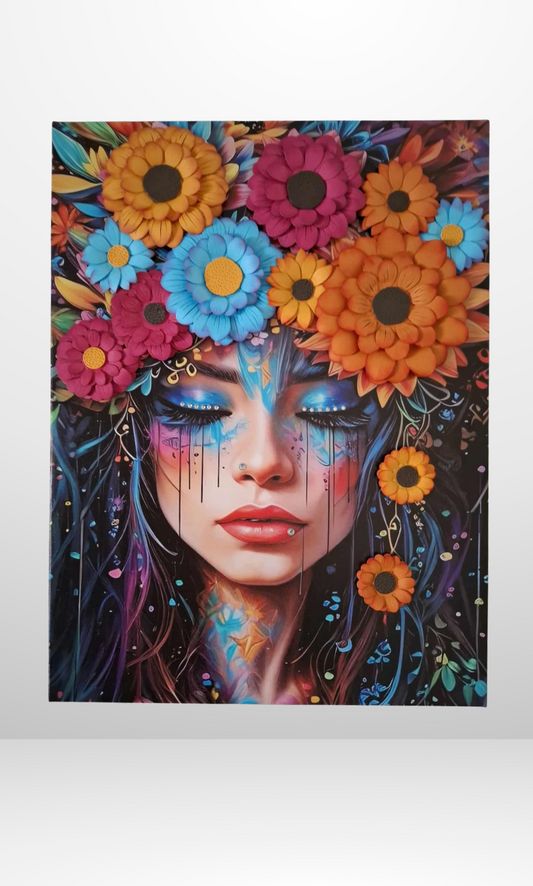 Tableau Créatif " Explosion Florale "