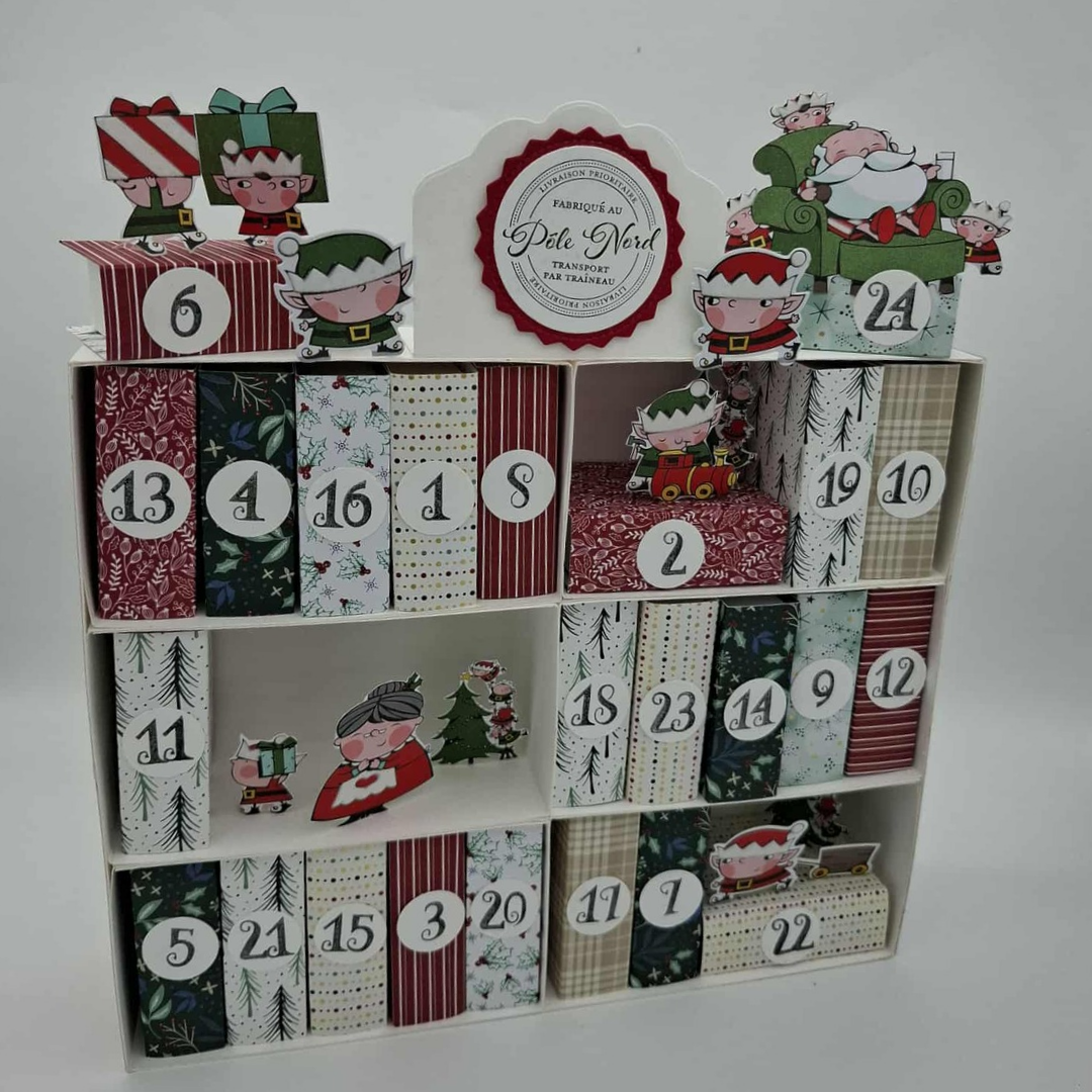 Calendrier de l'Avent 24 cases - Bibliothèque