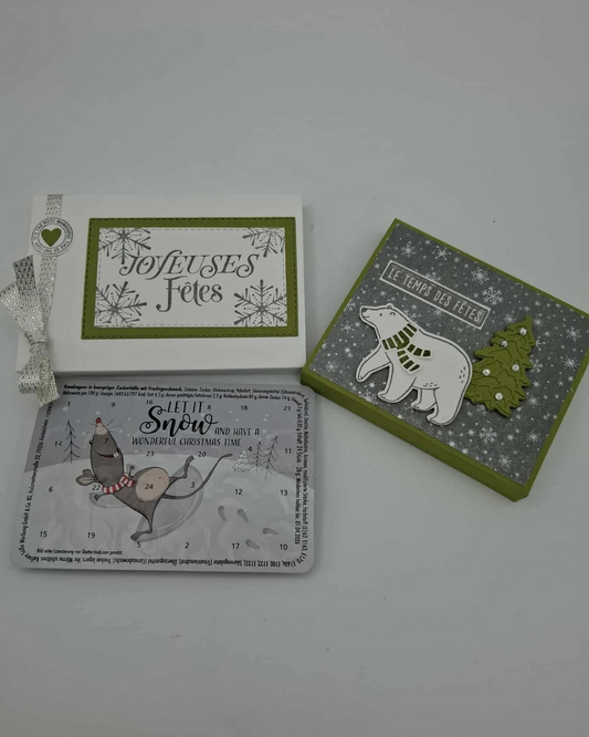 Petit Calendriers de l'Avent 24 Surprises originales - Vert