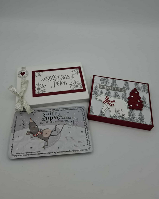 Petit Calendriers de l'Avent Original 24 surprises  - Bordeaux