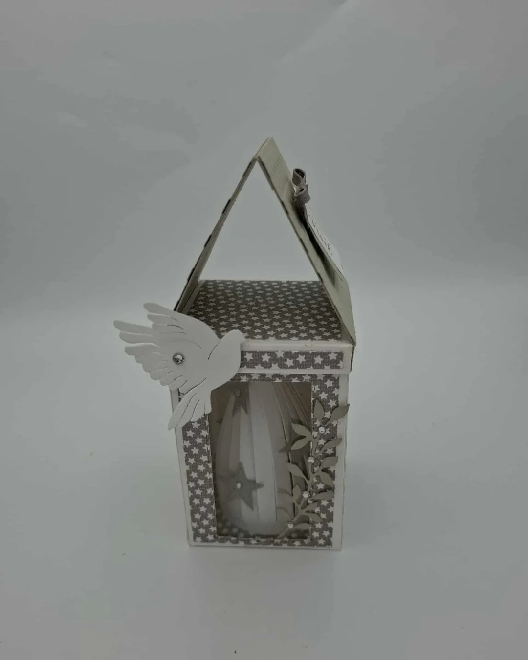 Maison Ange " Colombe de la paix Noel et sa lanterne Lumineuse"