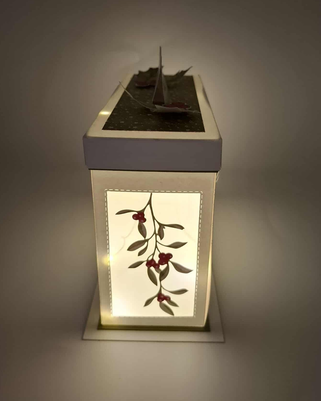 Centre de table Lumineux Joyeux Noël - Forêt Enchantée Verte