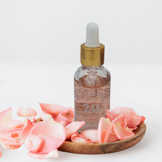 Sérum visage Paillettes d'or 24k - Rose. -50%