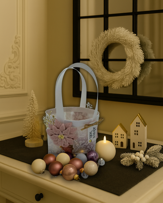 Sac Lumineux en velours - vieux Rose