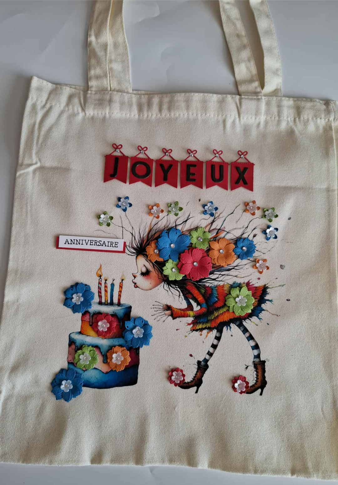 Tote bag Gâteau d'Anniversaires - Grande taille