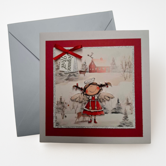 Enveloppe de Noël : Ange moyen