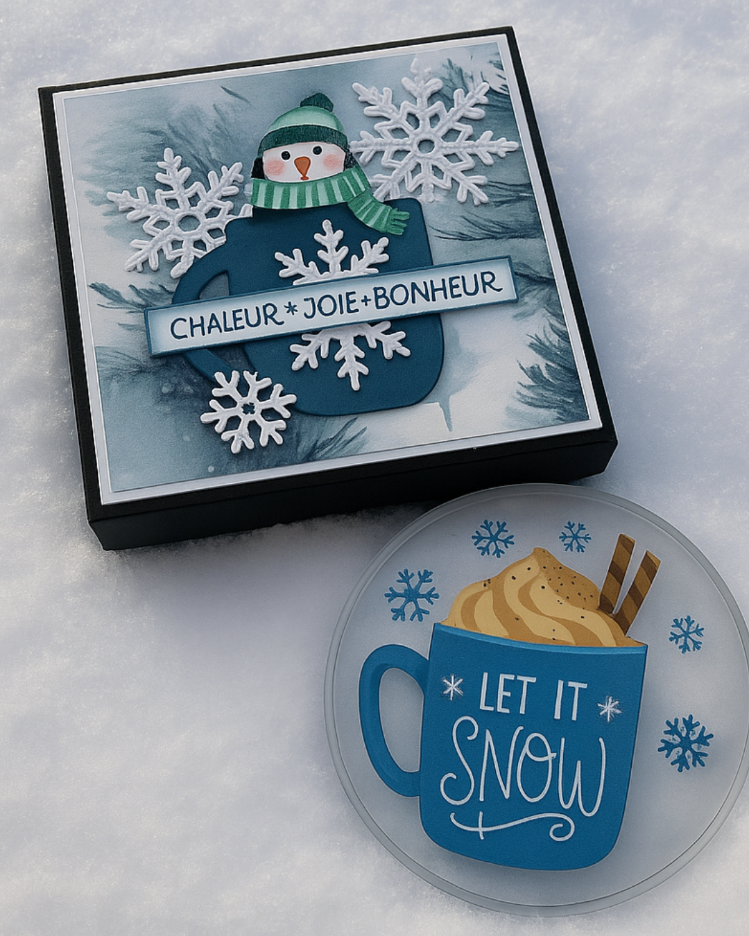 Coffret chaufferette main - Motif