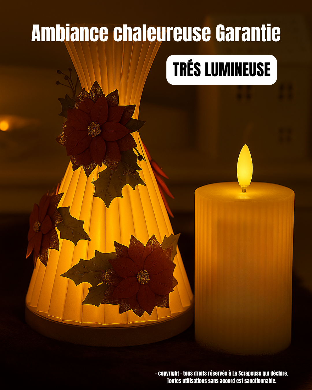 Grande Bougie LED Réaliste