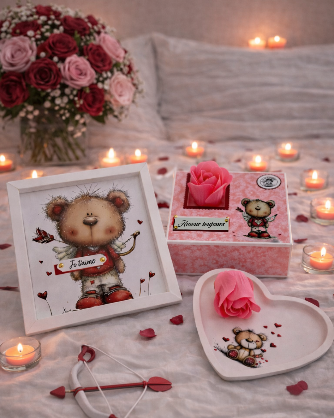 Coffret Saint Valentin 3 en 1 - Flèche d’Amour