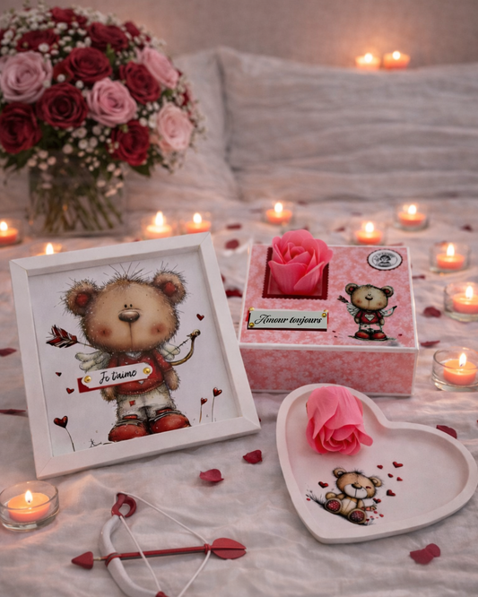 Coffret Saint Valentin 3 en 1 - Flèche d’Amour
