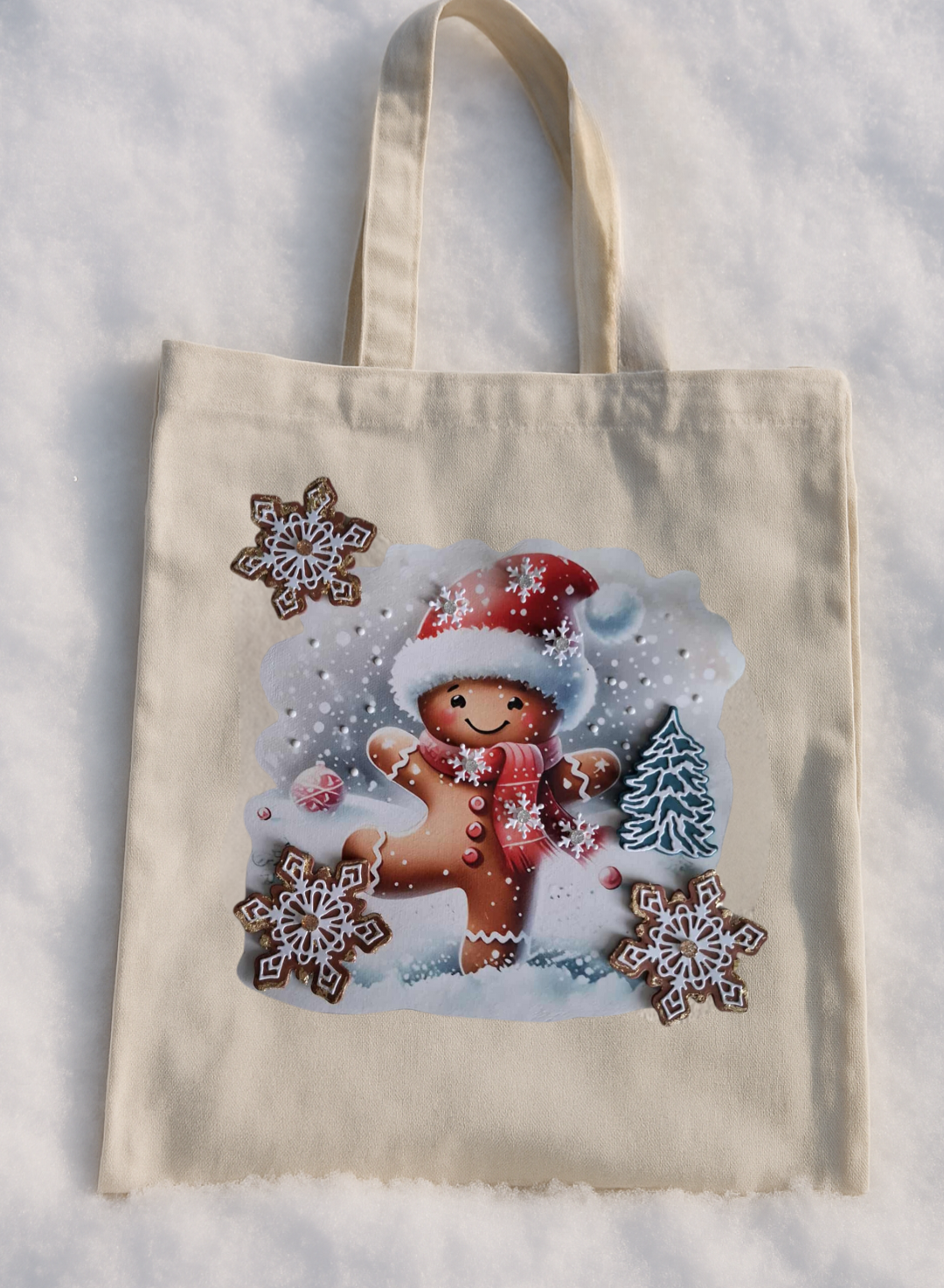 Tote bag Pain d'épice sous la Neige