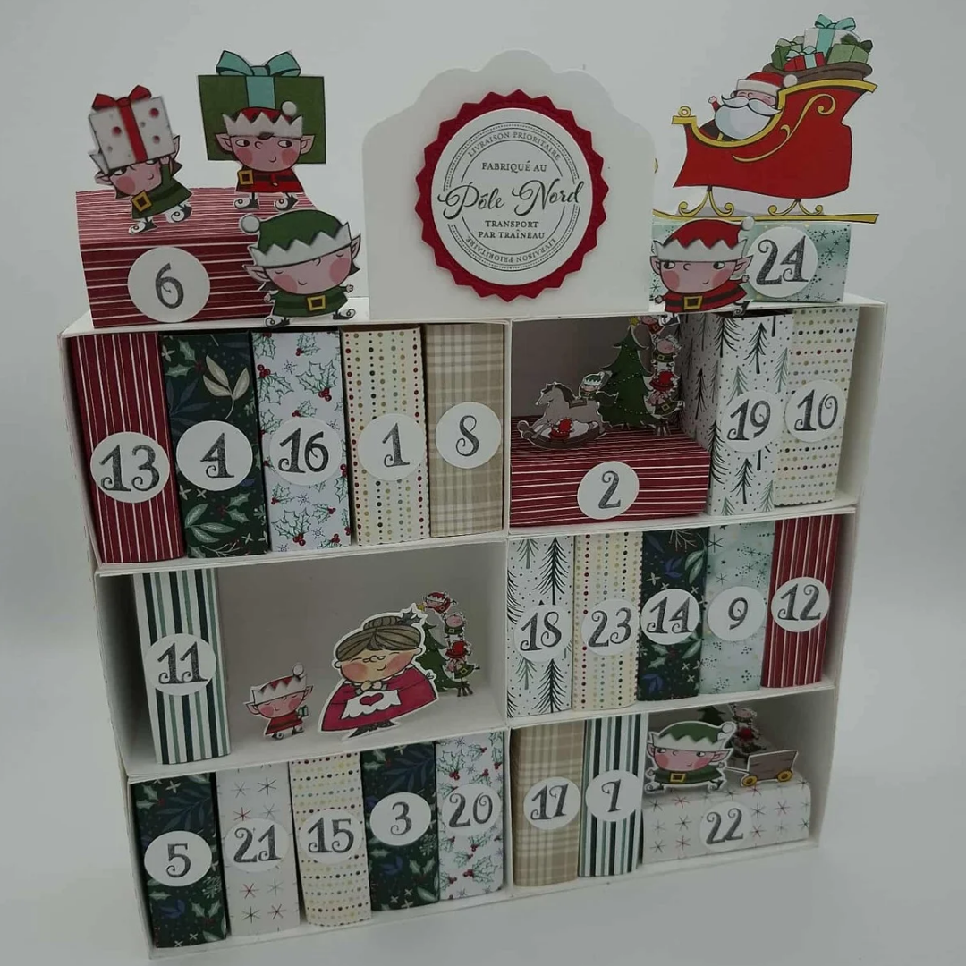 Calendrier de l'Avent 24 cases - Bibliothèque