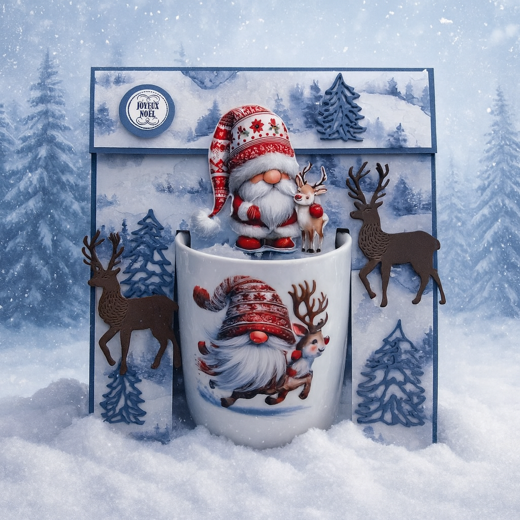 Coffret Tasse Renne de Noel