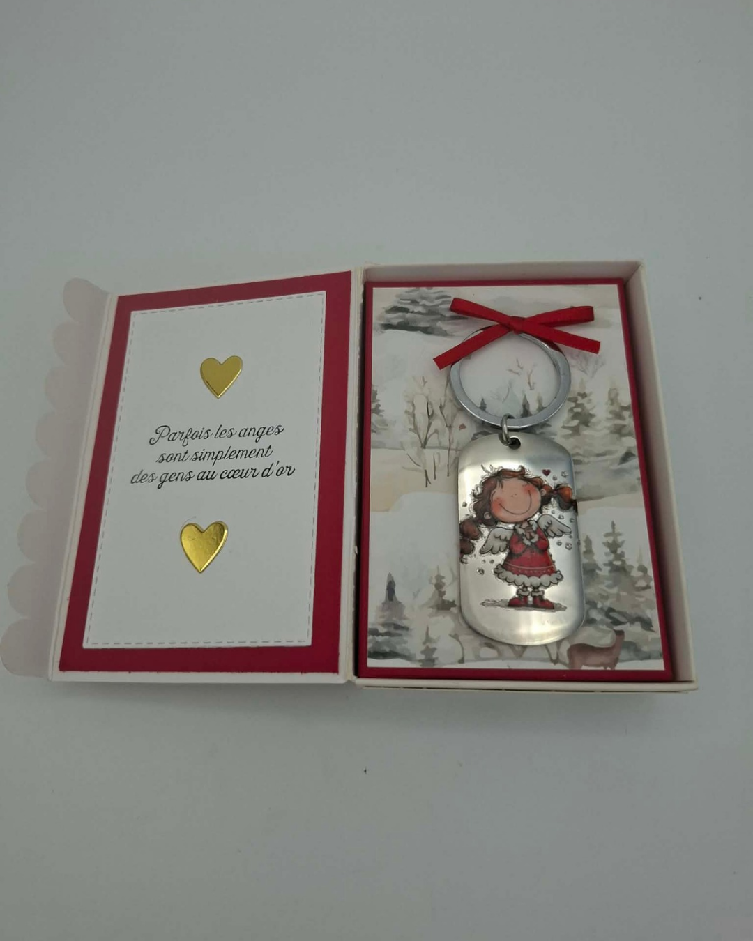 Coffret Porte Clé Ange - Personnalisé