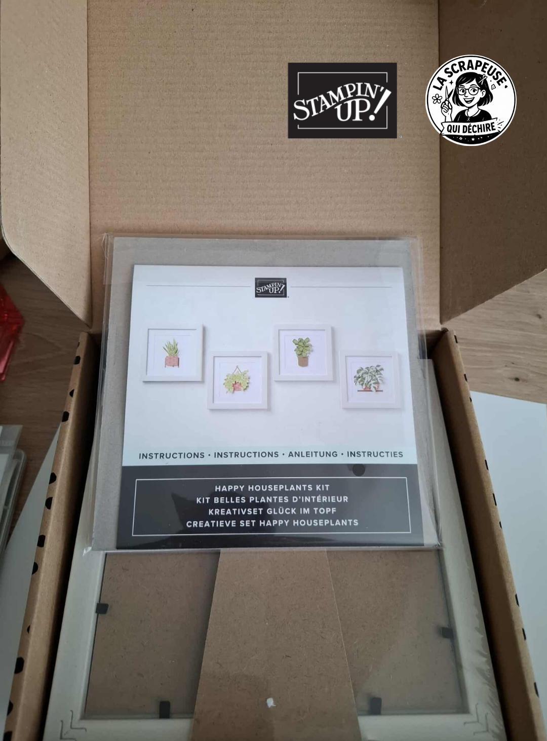 Kit Créatif Stampin’Up 4 Cadres : " Belles plantes d'intérieur " - Neuf