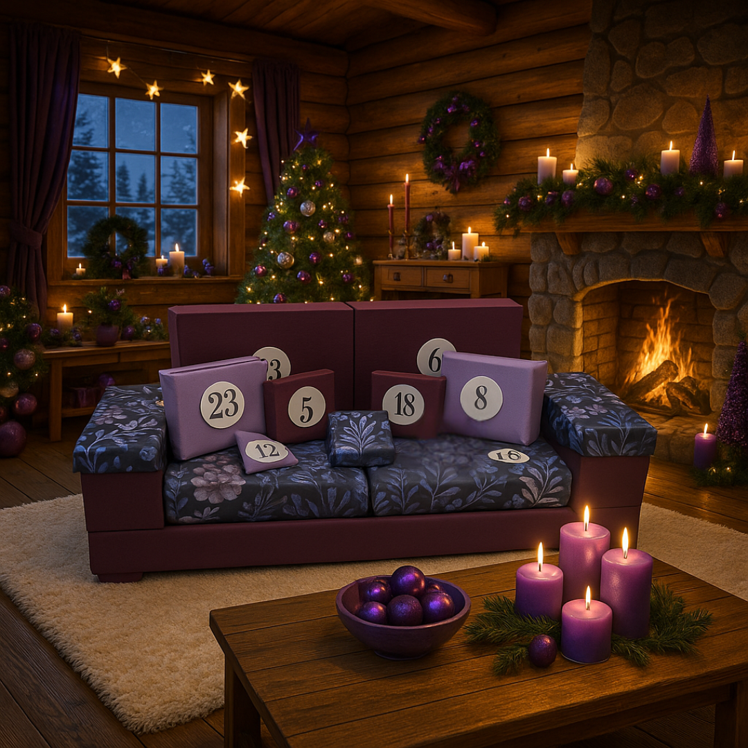 Canapé design Calendriers de l'Avent - Violet