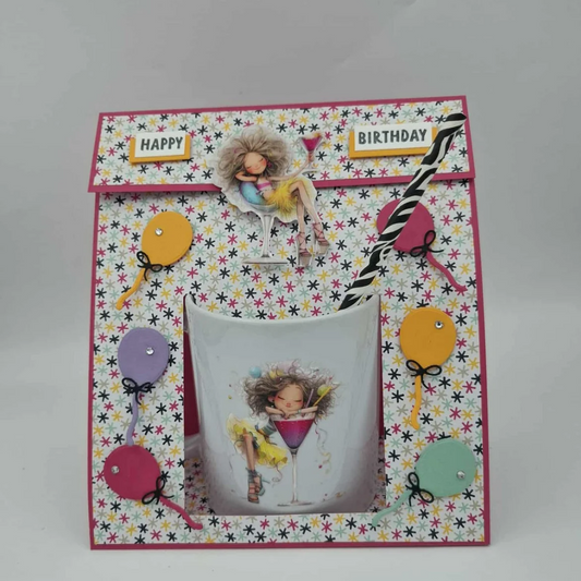 Tasse Soirée Coktail - Coffret Mug Joyeux anniversaire