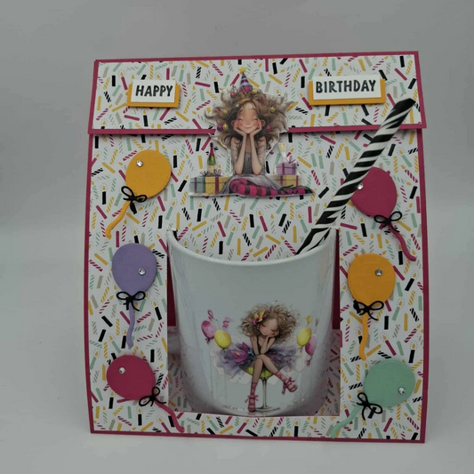 Tasse " Cadeaux et Coktail " - Coffret Mug Joyeux anniversaire