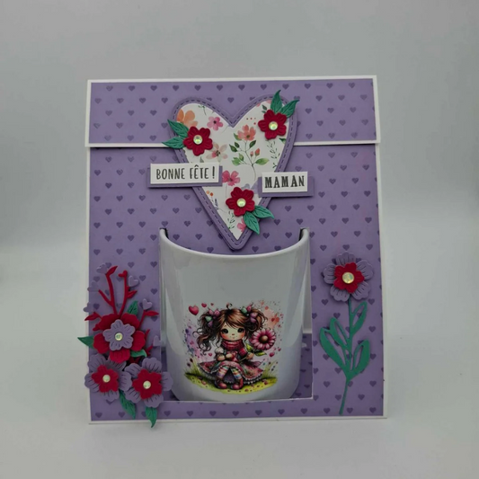 Coffret tasse Violet : Fêtes des mères
