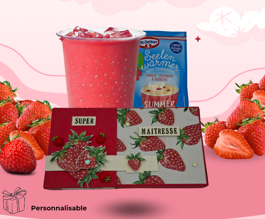 Un Merci fraise-Vanille !  - Cadeau fin d'année Maitresse/ Nounou