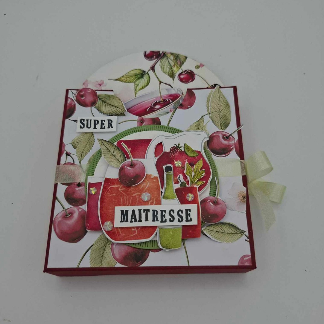 Coffret sous verre "SUPER MAITRESSE" - Cadeau fin d'année