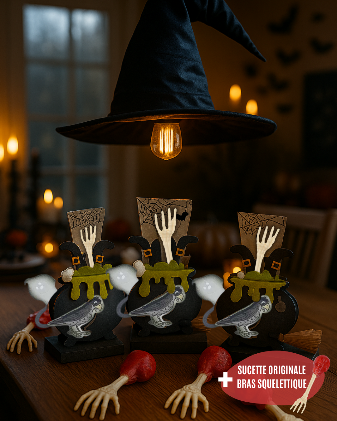 Oups ! Les pieds en l'air dans le chaudron