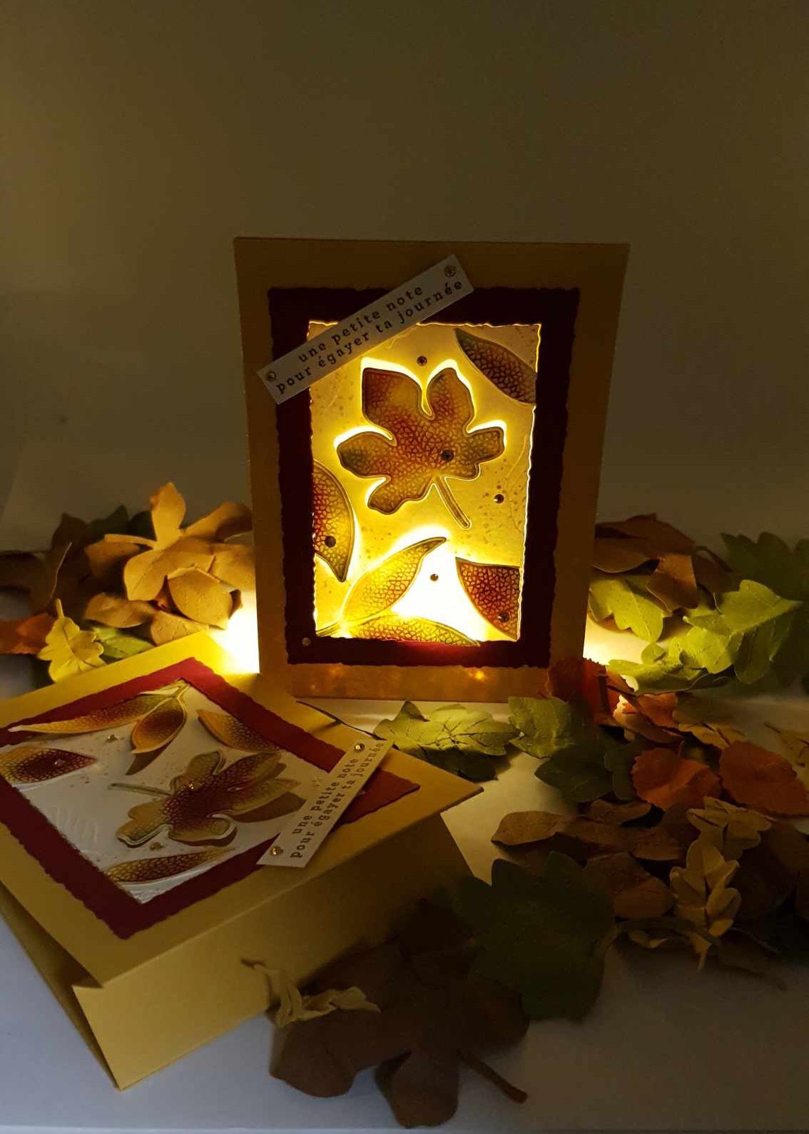 Carte lumineuse,pensée affectueuse : Égayer ta journée