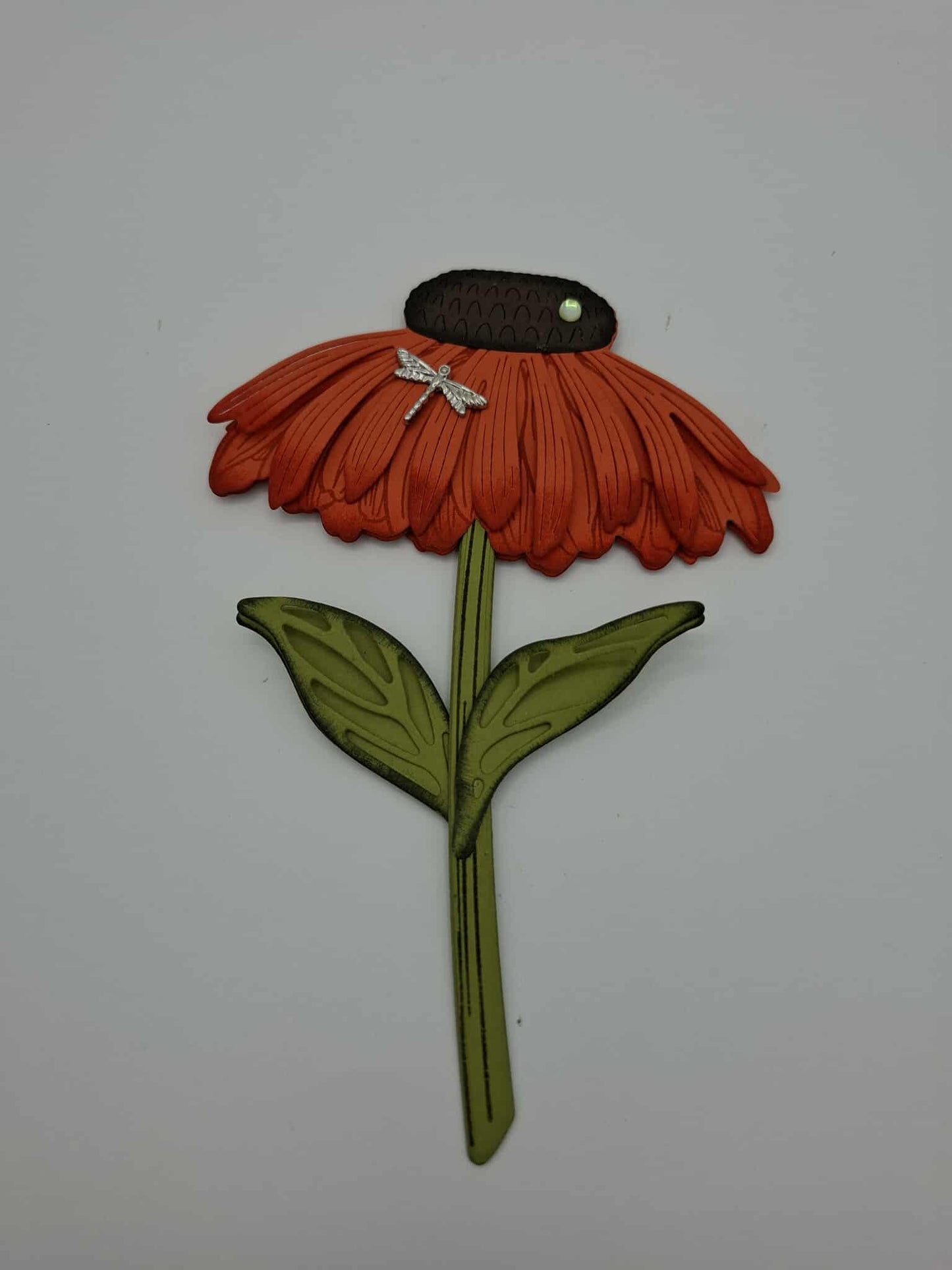 Marque page florale aimanté